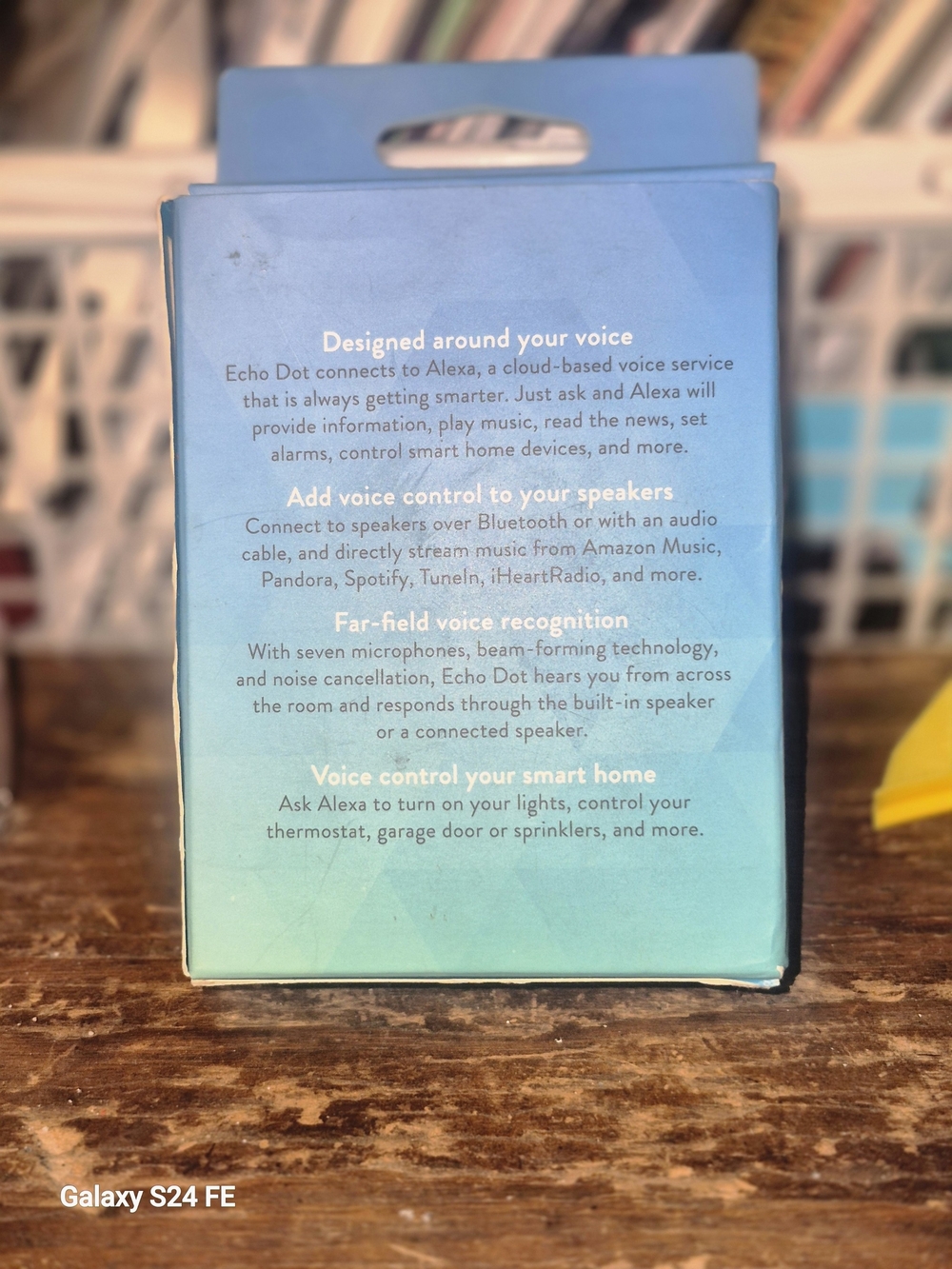 Amazon Echo Dot Smart Speaker - Blue and Black - Picture 4 of 4
